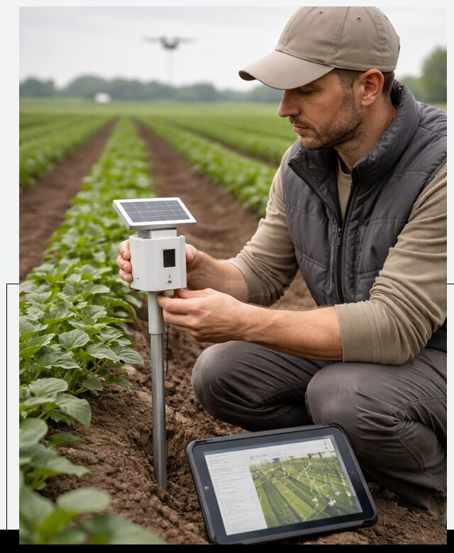 IoT мониторинг сельскохозяйственных полей и контроля в Краснокамске