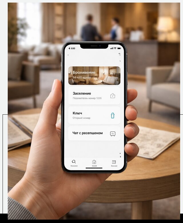 Мобильное приложение для гостей отеля в Краснокамске, управление сервисом